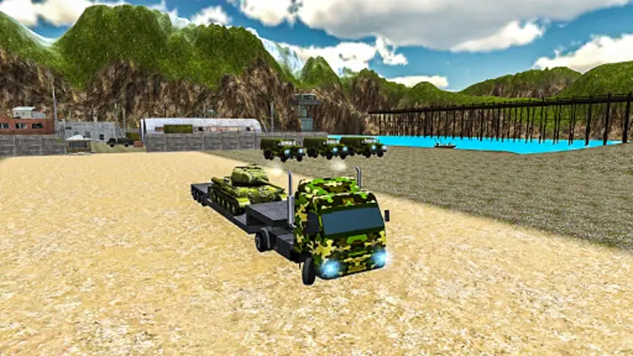 Offroad Army Truck Driving android App screenshot 0