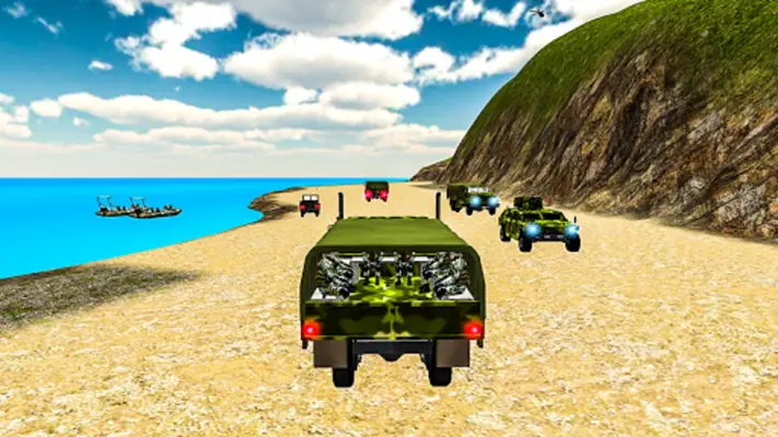 Offroad Army Truck Driving android App screenshot 1